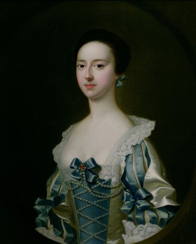 Anne Bateman, später Mrs. John Gisbourne, 1755 von Joseph Wright of Derby